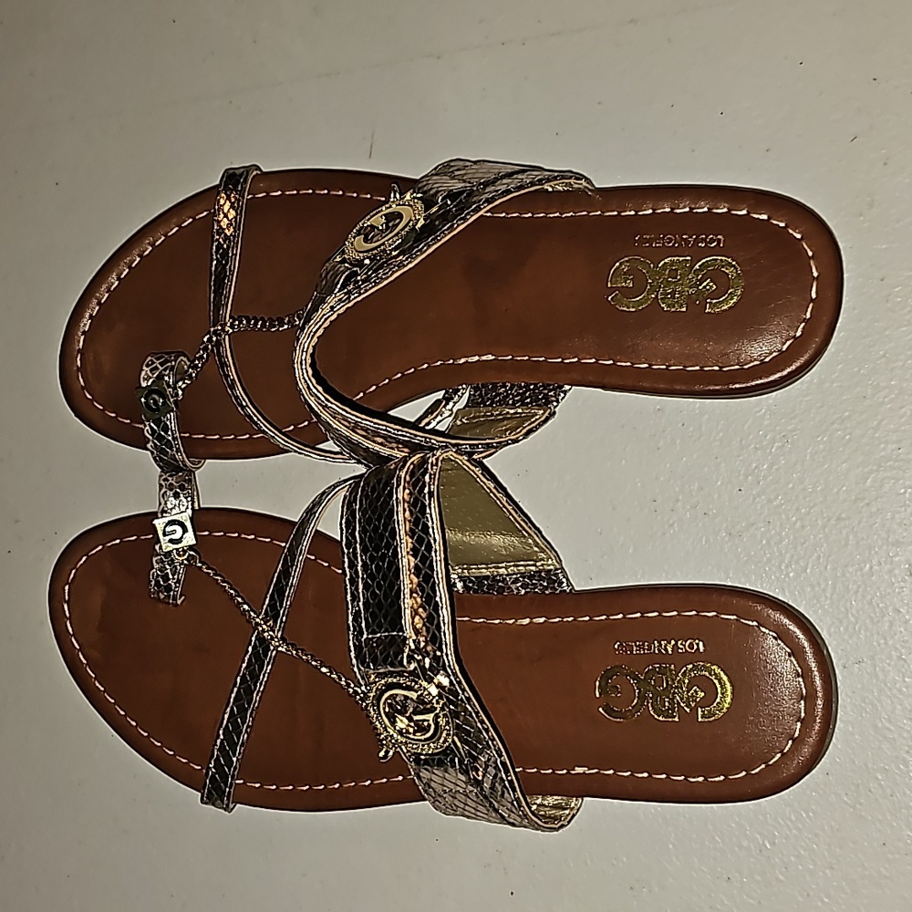 GBG Gold Sandals